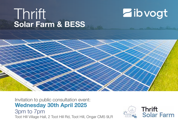 Date of solar farm in Theydon Mount public consultation